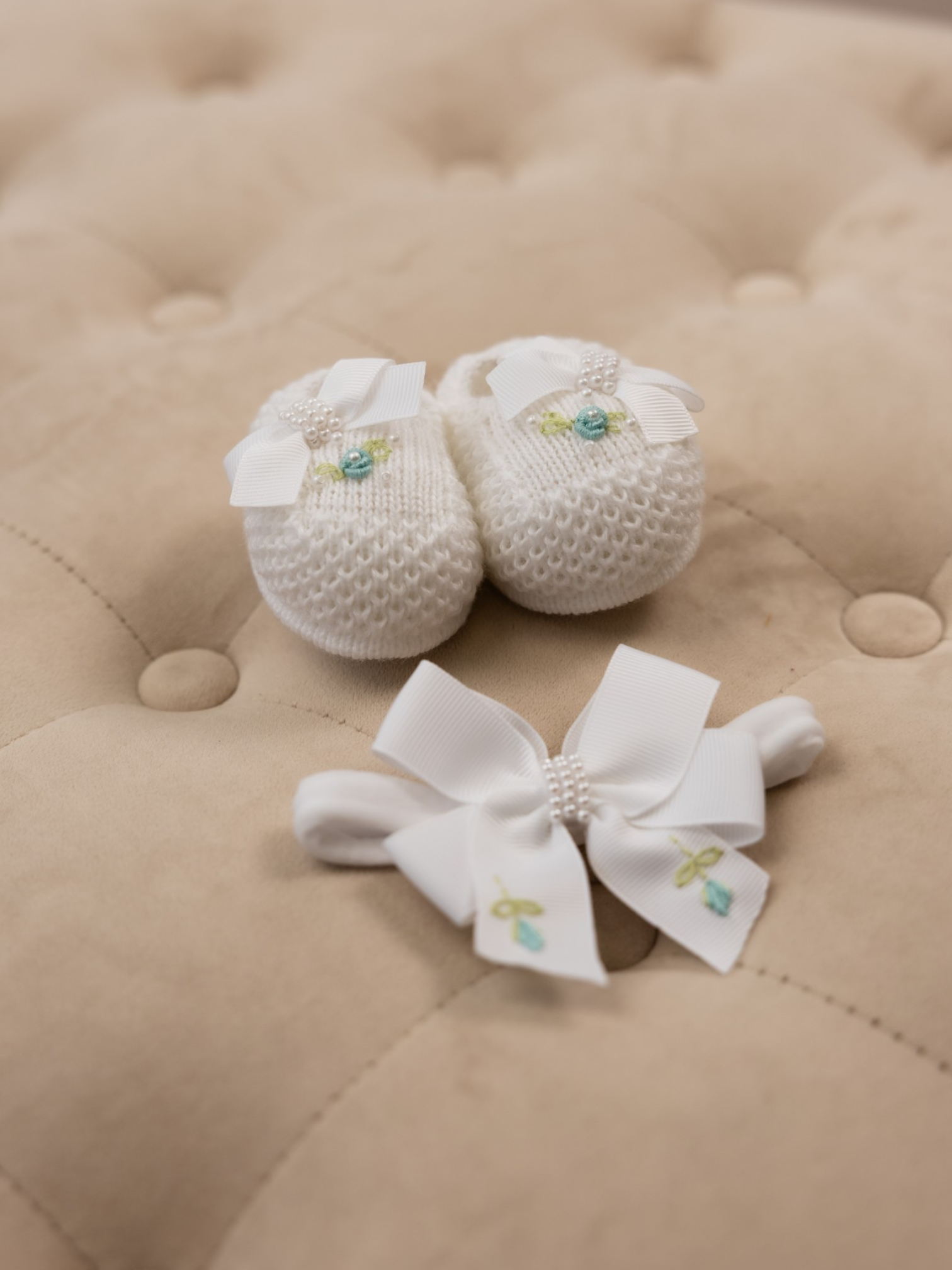 Set fascetta + Scarpine Verde Acqua