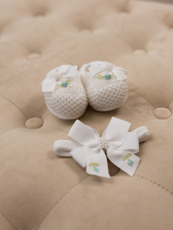 Set fascetta + Scarpine Verde Acqua