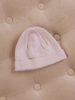 Cappellino Neonato in Maglia Rosa