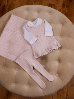Corredino Nascita Fiocco Rosa 4 pezzi