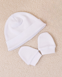 Set Nascita Cappellino e Guantini in Cotone