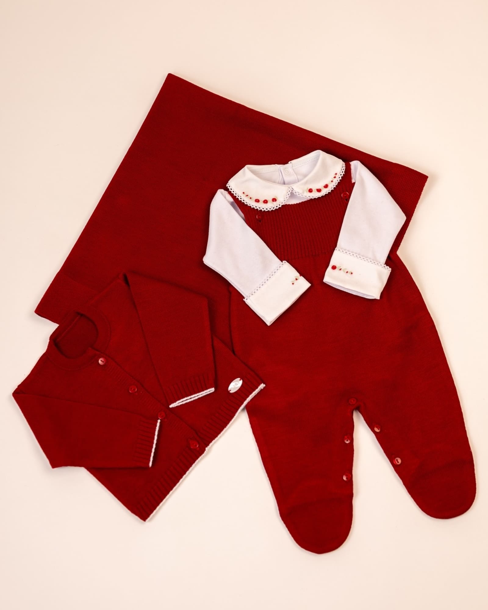 Corredino Nascita Rosso 4 pezzi