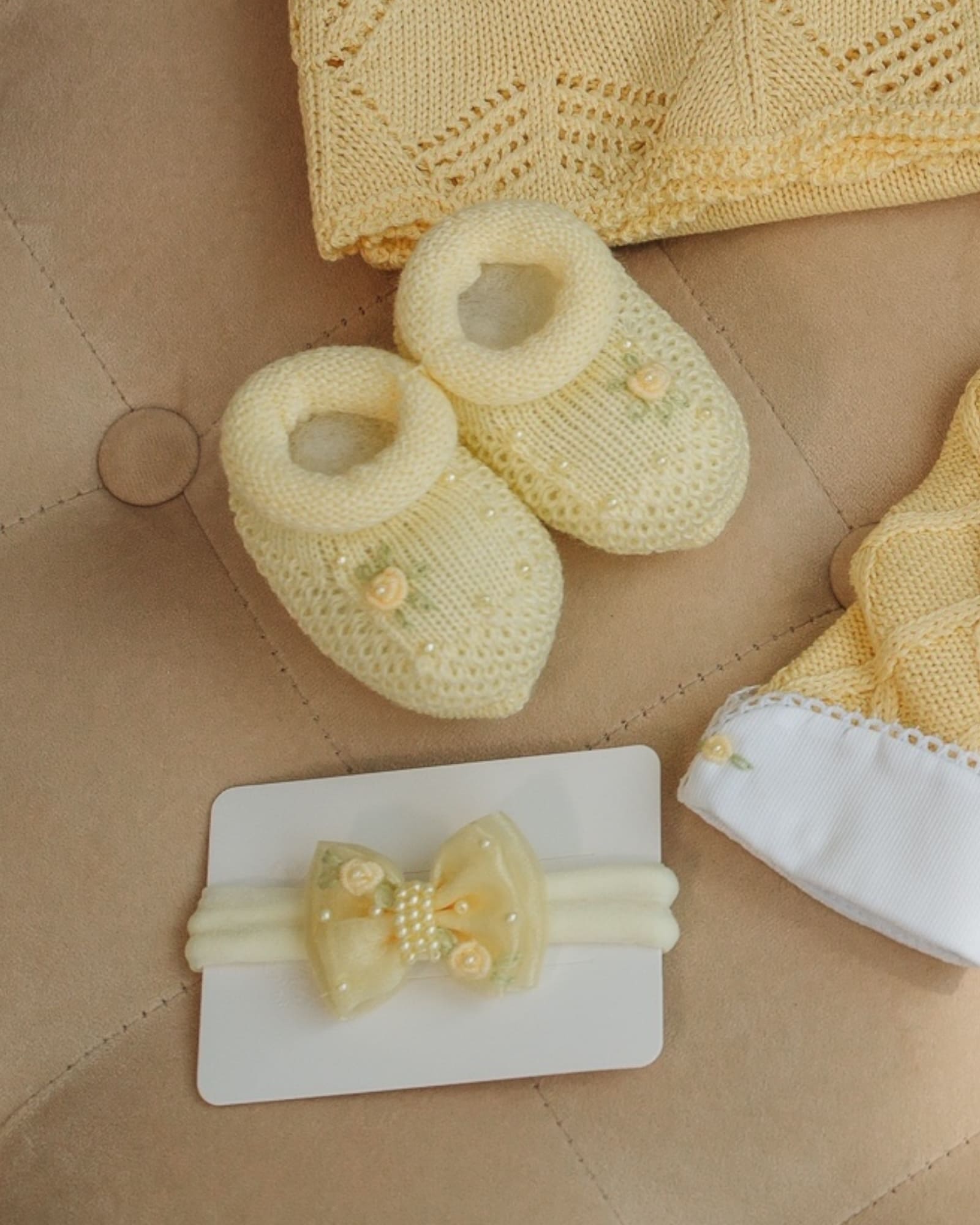 Set fascetta + Scarpine Giallo