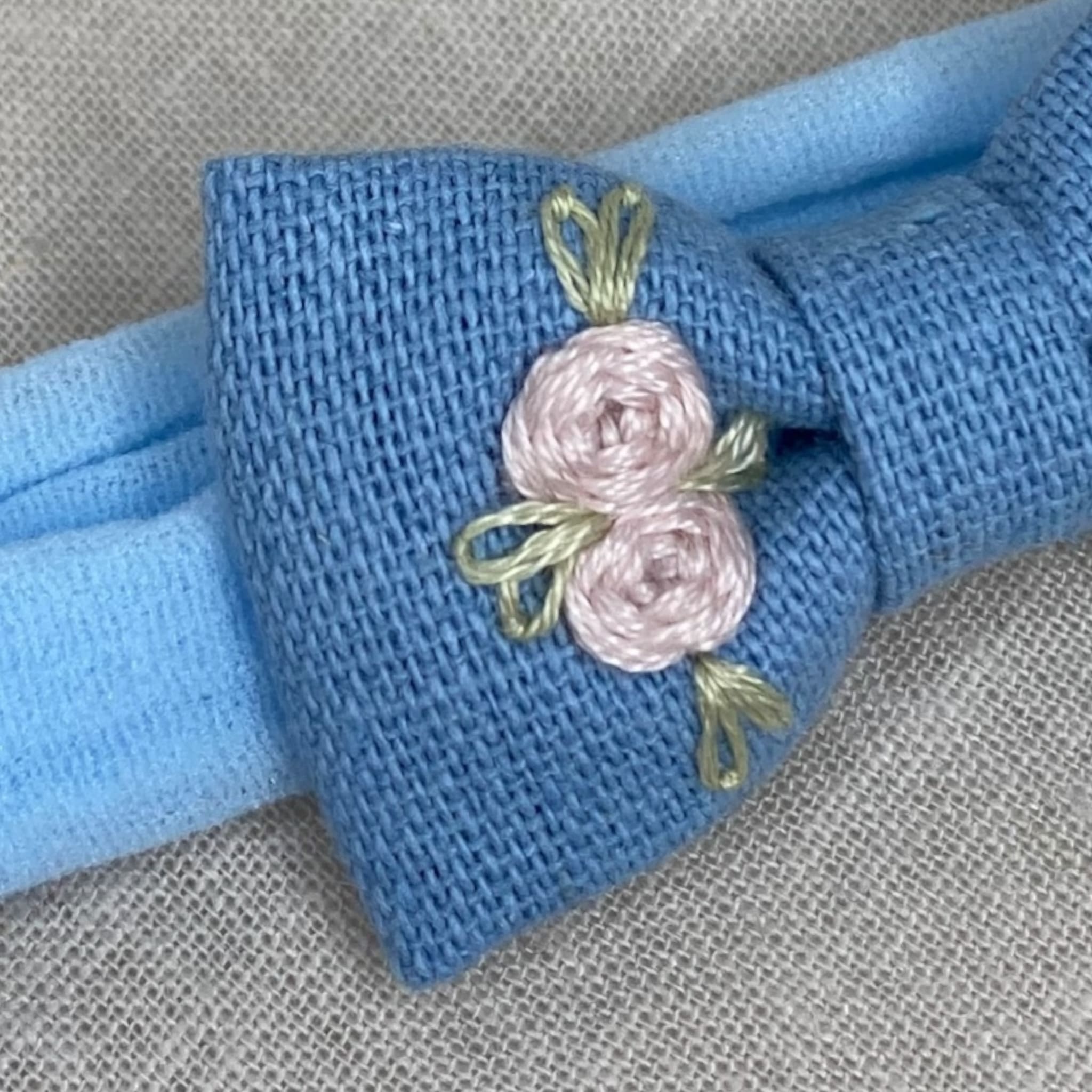 Blue Embroidered Band