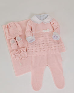 Corredino Nascita Completo Rosa 7 pezzi