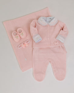 Corredino Nascita Completo Rosa 6 pezzi