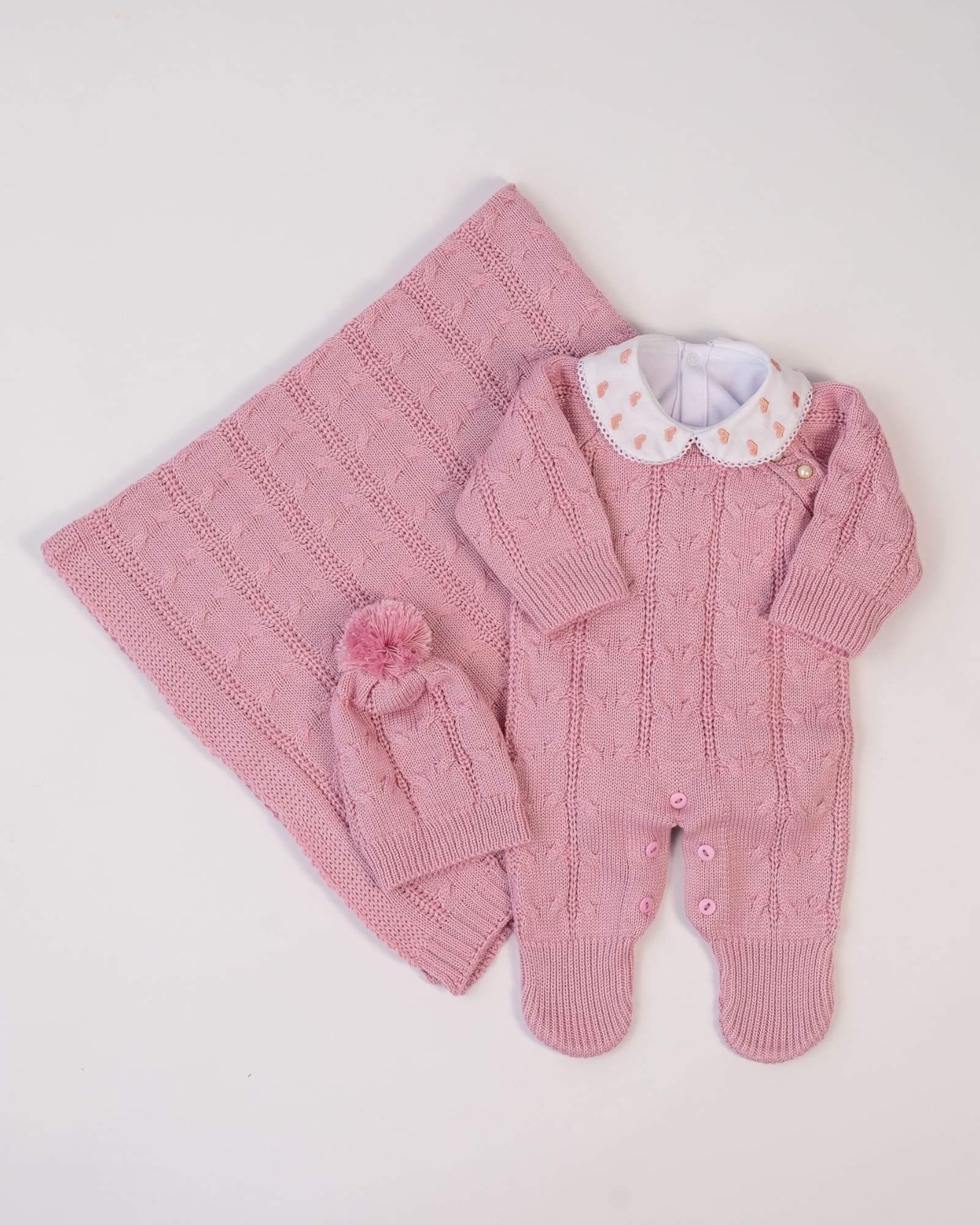 Corredino Nascita Rosa Baby 4 pezzi